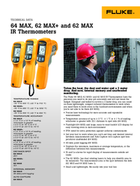 Thumbnail of document Data Sheet - 64 MAX IR Thermometer